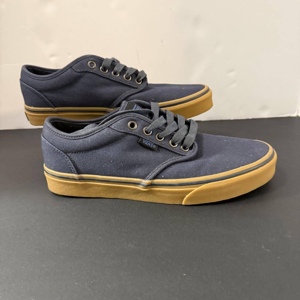 Vans Atwood Low Navy Blue Gum Sole Mens Canvas Skate‎ Shoes 1500714 Size 8